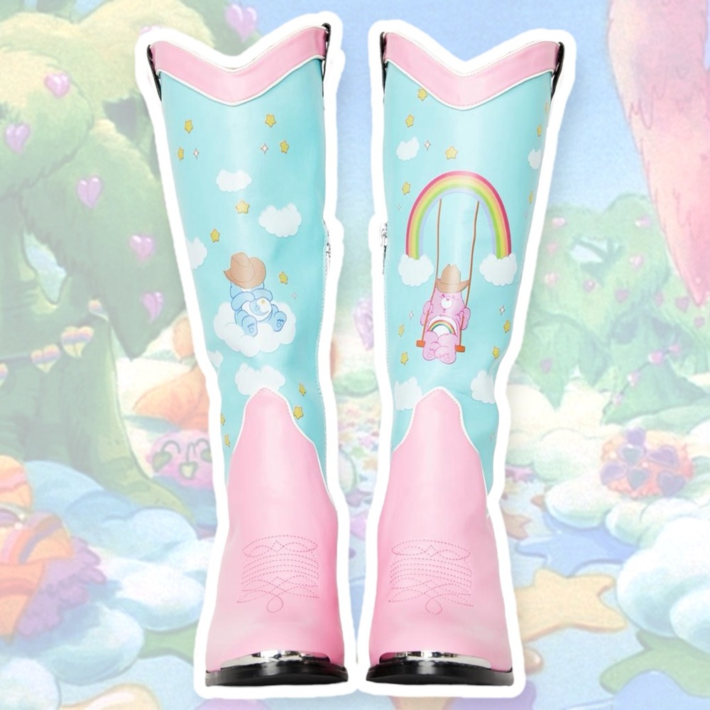 Care Bears 11 (10) 🌈 Rainbow Roundup Cowboy Western Boots Women